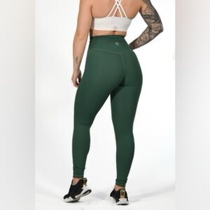 Til You Collapse Forest Green Leggings